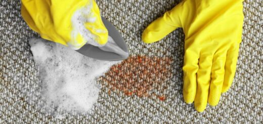 food stains on the carpet