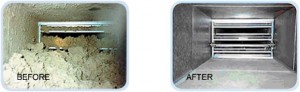 air duct cleaning before and after