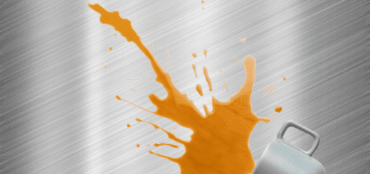 coffee spill from stainless steel