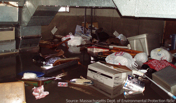 Avoid basement flooding and loosing your provisions.