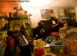 It is difficult to find the difference between a clutter and a hoard.