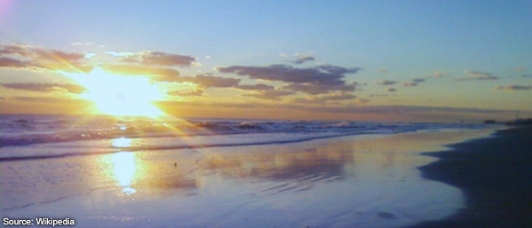Sunrise over Daytona Beach Florida