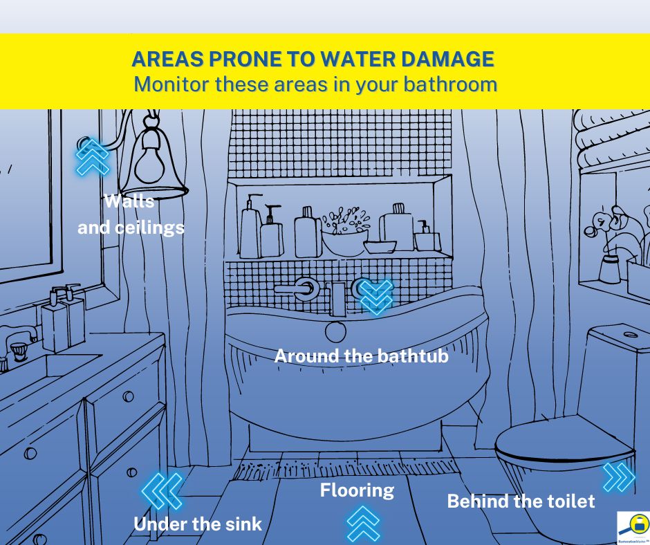high risk areas of bathroom prone to water damage high risk areas of bathroom prone to water damage