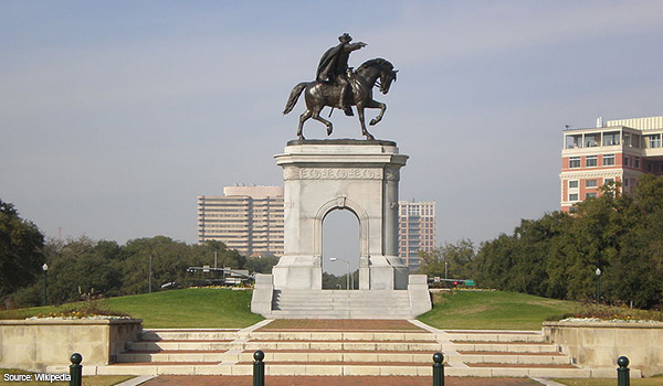 Sam Houston Monument Hermann Park