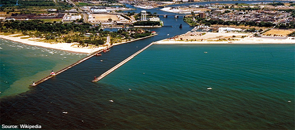 St Joseph Michigan aerial view