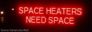 Space heaters need space.