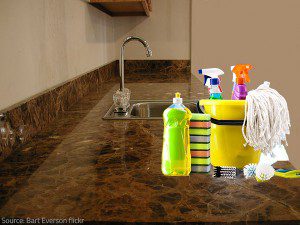 Get hold of proper cleaning materials and get to work!