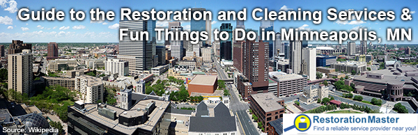 Minneapolis MN Panorama of the skyline