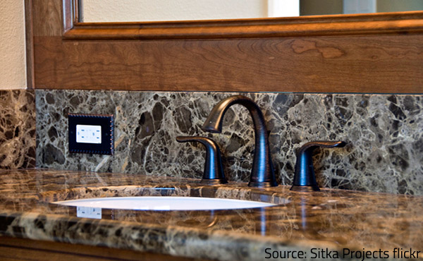 Honed granite competes with polished marble for the most popular type of natural stone finish.