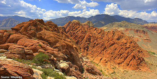 Calico basin red rock cumulus mediocris Las Vegas NV