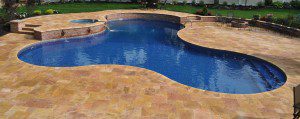 Travertine Pool Deck golden travertine pool deck