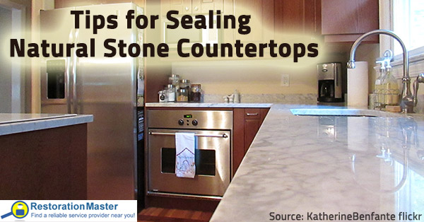 Tips for sealing natural stone countertops.