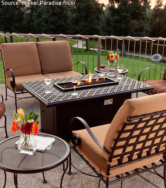 Fire pit tables are very stylish and really safe.