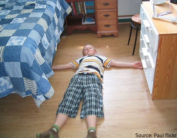 Cleaning laminate floors is quite easy.