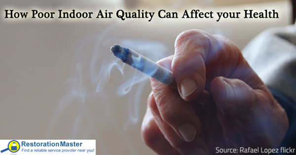 Poor indoor air quality has negative effects on health.