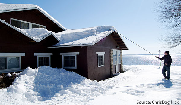 Take proper measures to prevent snow damage.