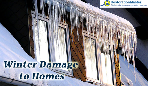 Winter damage to homes