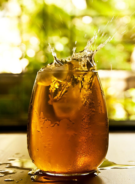 Sealing granite countertops reduces the absorbency rate of the stone.