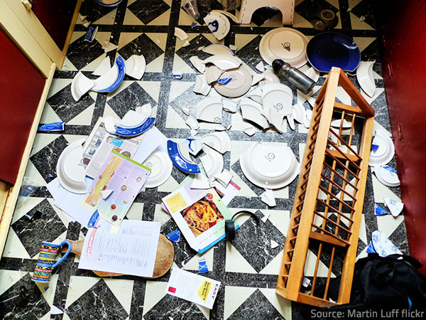 Don't forget to secure the contents of your home when preparing for an earthquake.