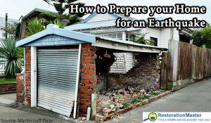 Preparing for an earthquake.