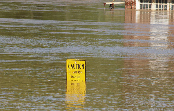 flood alert sign flooding