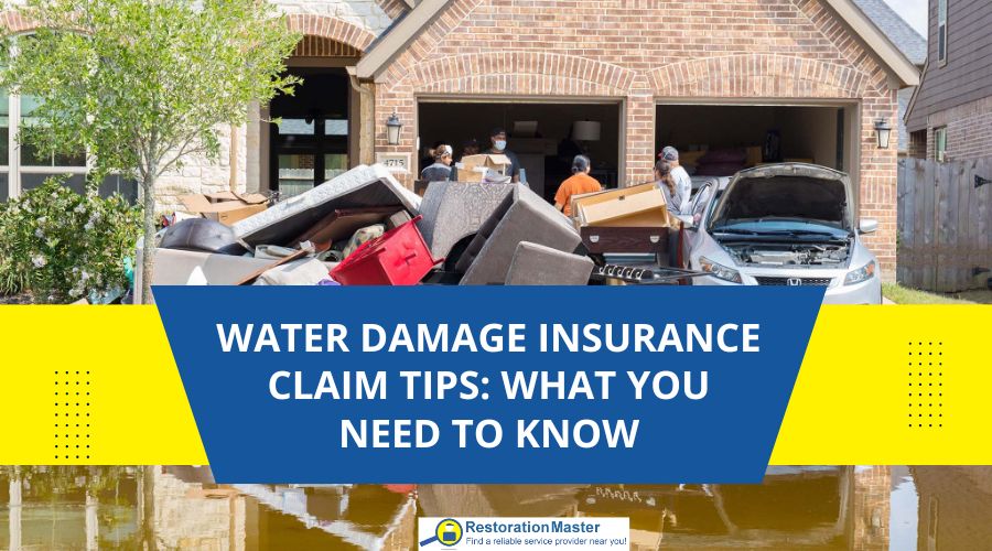 water damage insurance claims tips