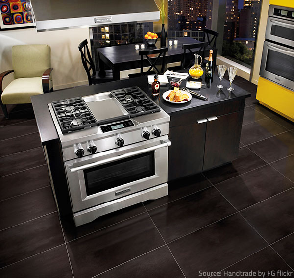 Maintaining porcelain tile floors is very easy.