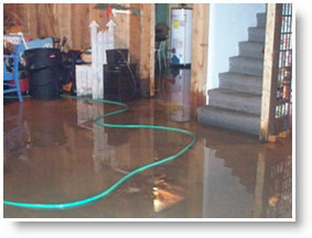 Water Damage in Basement