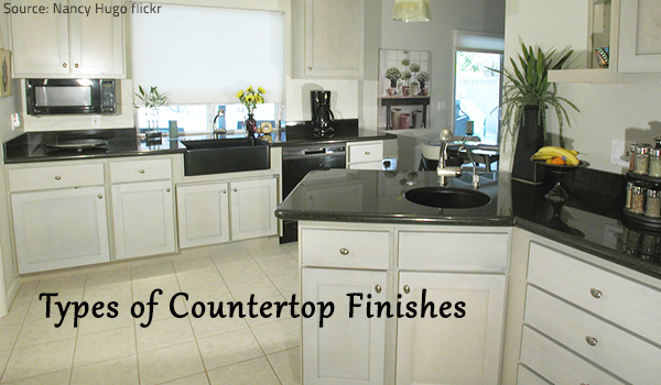 Guide to the different types of countertop finishes.