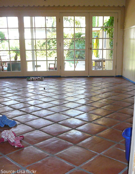 It's important to clean ceramic tile regularly.