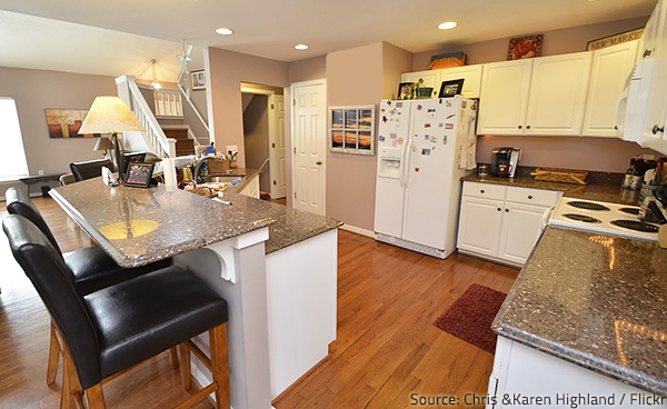 Quartz countertops are both beautiful and functional.