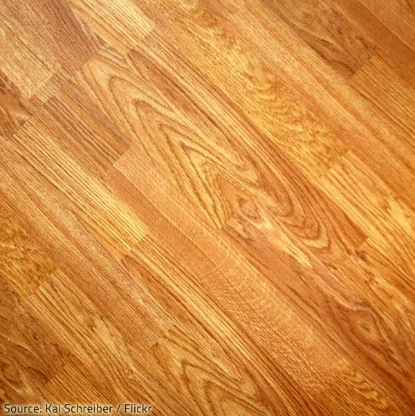 Floor tile that looks like wood should be laid in a random pattern.