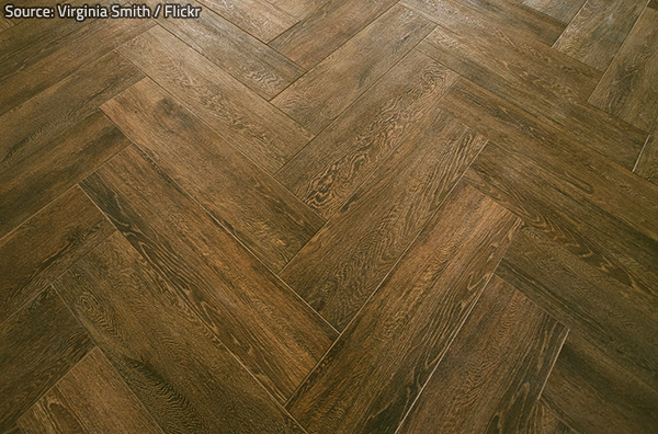 Faux wood tile looks like genuine wood.