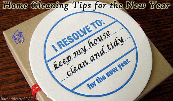 New year home cleaning tips.