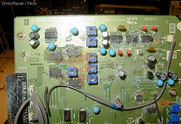 Flood damaged electronics has to be treated very carefully.