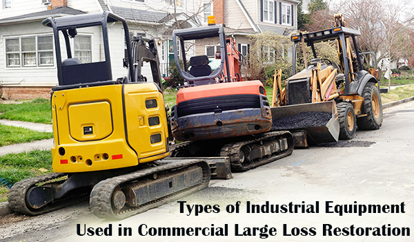SRMs use different types of industrial equipment for effective large loss restoration.