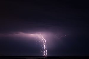 The thunder and lightning in Arizona monsoon storms can be intense.