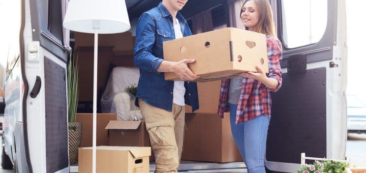 Young-Couple-Moving-Day-Moving-Boxes