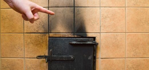 soot damage on tiles