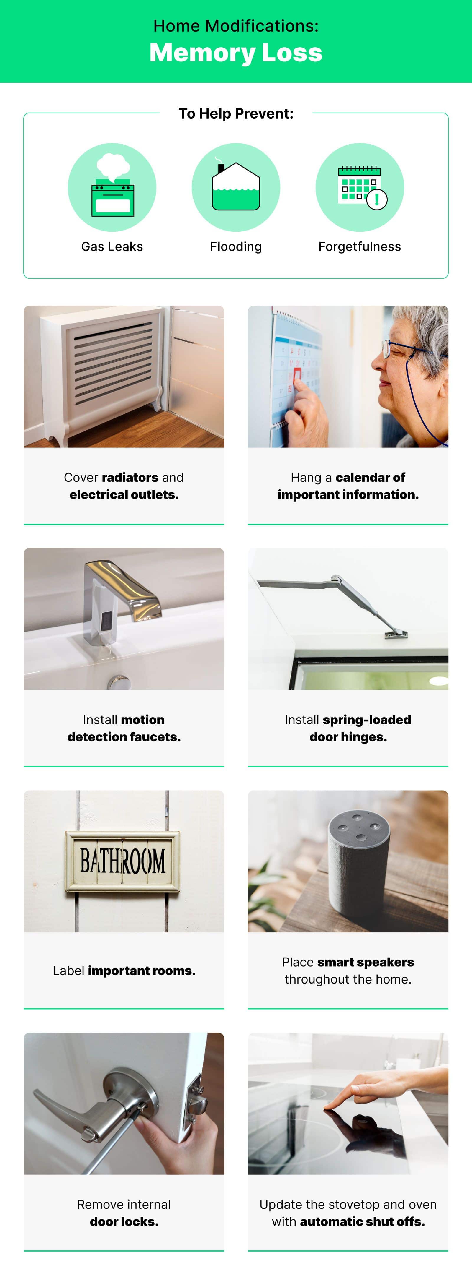 home modifications for people with memory loss