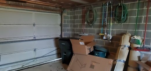 Water damage in ceiling