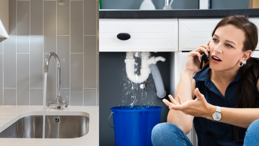 Water Damage Under the Kitchen Sink Water Damage Under the Kitchen Sink