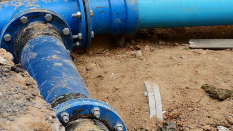 Water pipe in the ground