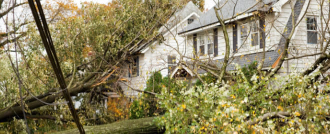 Storm Damage to Exterior of Home Storm Damage to Exterior of Home