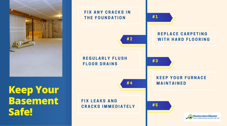 Tips to Keep Your Basement Safe - RestorationMaster Tips to Keep Your Basement Safe - RestorationMaster