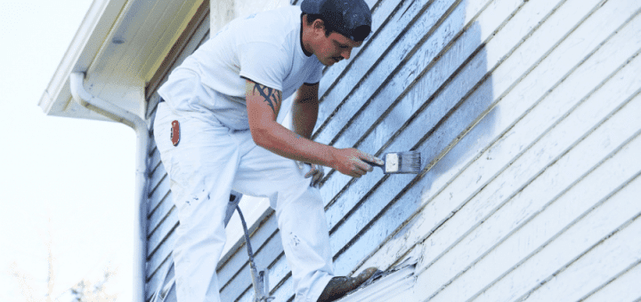 paint the house exterior