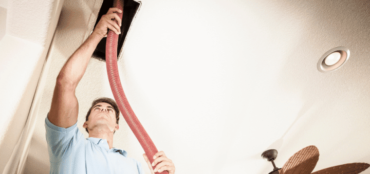 Professional cleaning air ducts