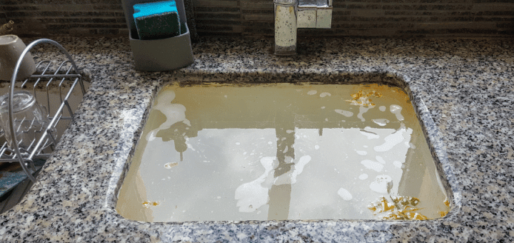 Trap Water level in kitchen sink