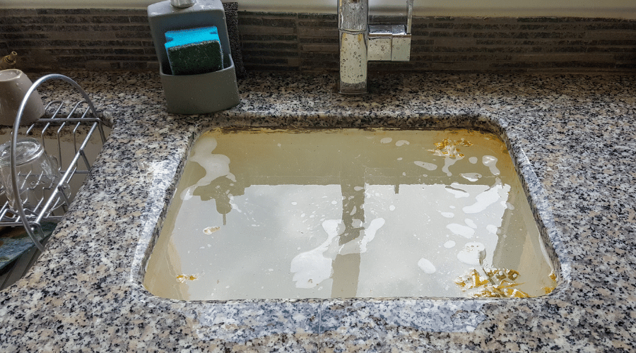 Trap Water level in kitchen sink