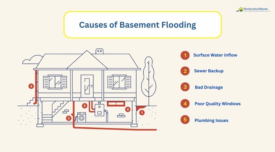 causes of basement flooding causes of basement flooding